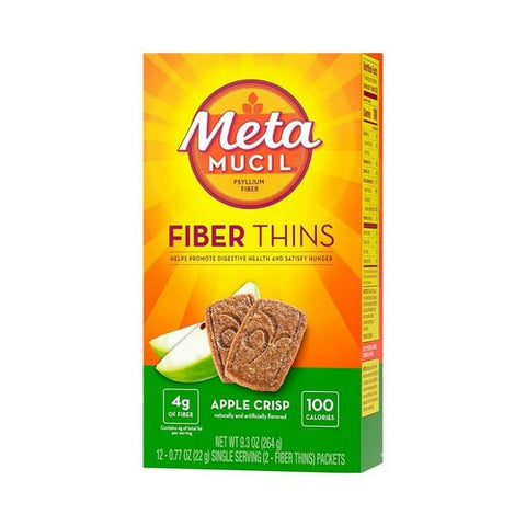 Metamucil, Fiber Thins Apple Crisp, 12 Count