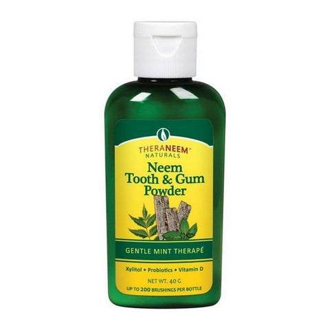 Naturals Gentle Mint Therape Neem Tooth And Gum Powder 1 Oz by TheraNeem Naturals