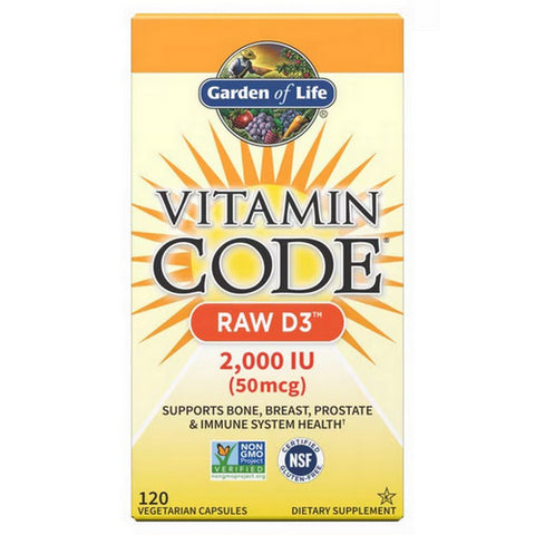 Vitamin Code RAW D3 120 Veg Caps by Garden of Life