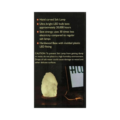 Aloha Bay, Himalayan Crystal Salt White Usb Lamp 4 Inches, 1 Count Aloha Bay