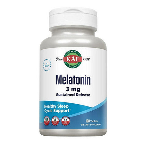 Kal, Melatonin, 3 mg, 120 Tabs Kal