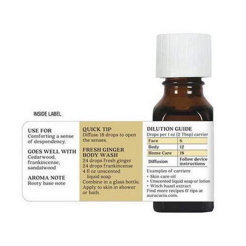Aura Cacia, Essential Oil, Fresh Ginger .50 Oz Aura Cacia