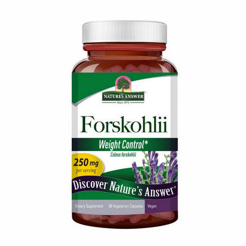 Nature's Answer, Forskohlii, 250 Mg, 60 Veg Caps