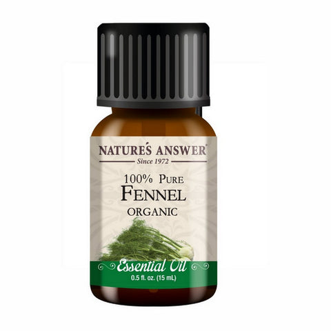 Nature's Answer, Pure Organic Essential Oil Fennel, 0.5 Oz