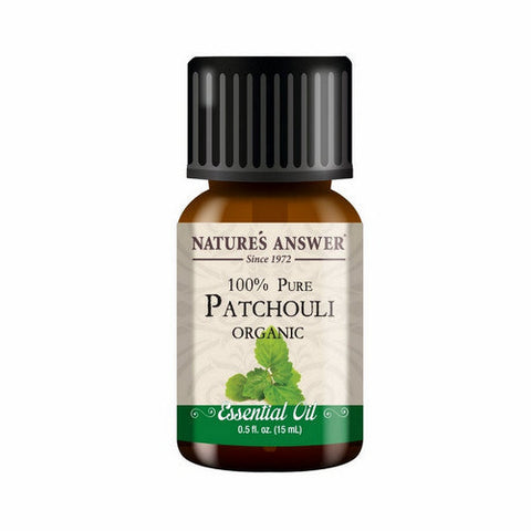 Nature's Answer, Pure Organic Essential Oil Patchouli, 0.5 Oz