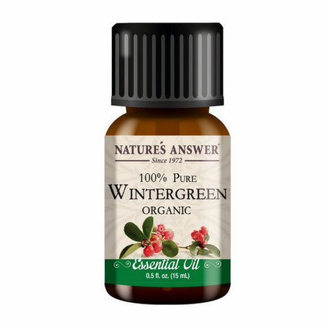 Nature's Answer, Pure Organic Essential Oil Wintergreen, 0.5 Oz