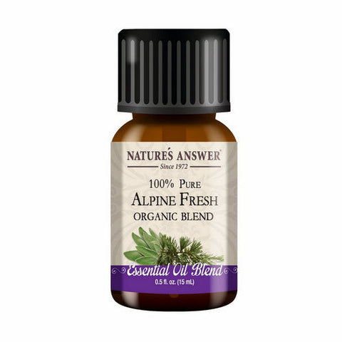 Nature's Answer, Pure Organic Essential Oil Blend Alpine Fresh, 0.5 Oz
