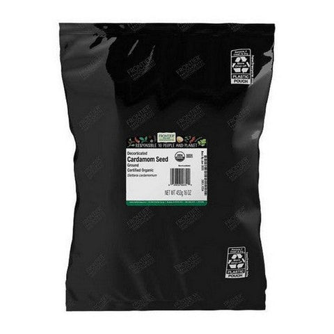Frontier Coop, Organic Ground Cardamom Seed, 16 Oz