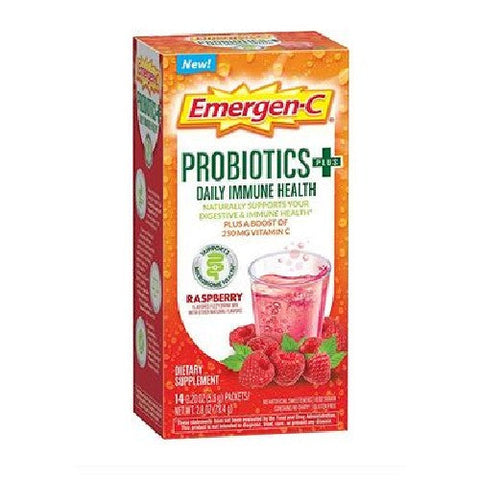 Emergen-C, Probiotics + Raspberry, 14 Count Emergen-C