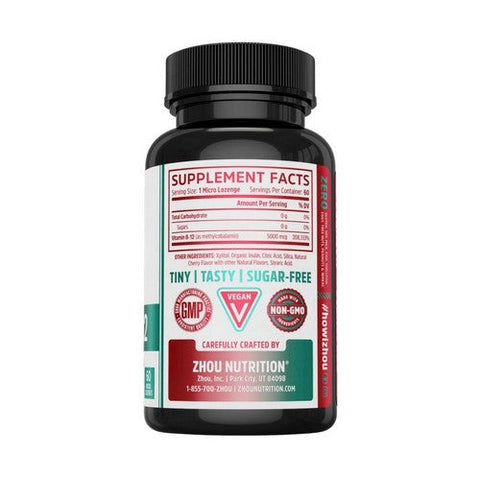 Zhou Nutrition, Methyl B12 5000, 60 Lozenges Zhou Nutrition