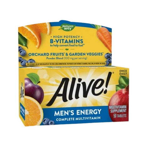 Alive! Men'S Energy Multi-Vitamin Multi-Mineral 50 Tabs by Nature's Way