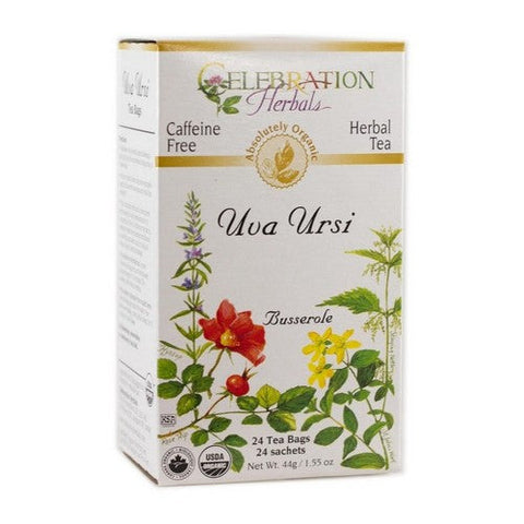 Celebration Herbals, Organic Uva Ursi Tea, 24 Bags Celebration Herbals