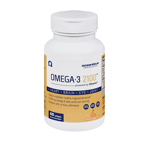 Ocean Blue, Omega-3 2100 Natural Orange Flavor, 0, 60 Softgel Ocean Blue