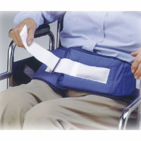 Skil-Care, Resident-Release Wheelchair Safety Belt Skil-Care One Size Fits Most Hook and Loop Closure 2-Strap, 1 Each Skil-Care