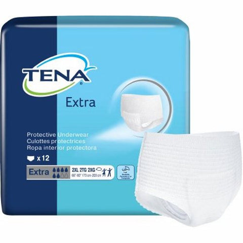 Unisex Adult Absorbent Underwear Count of 12 by Tena