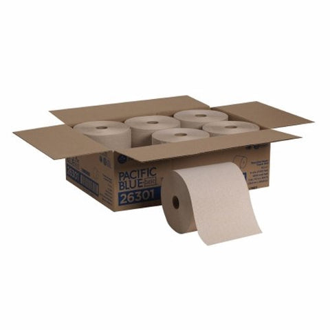 Paper Towel Pacific Blue Basic Hardwound Roll 7-7/8 Inch X 800 Foot Case of 6 by Georgia Pacific