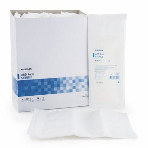 McKesson, Abdominal Pad 8 X 10 Inch Sterile 16-4254, Case Of 15 McKesson