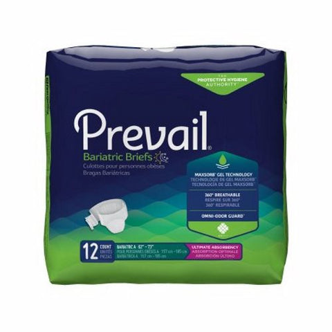 Unisex Adult Incontinence Brief Green Case of 48 by First Quality