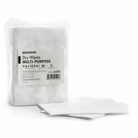 Task Wipe McKesson Medium Duty White NonSterile 9 X 12-1/2 Inch Disposable Count of 48 by McKesson
