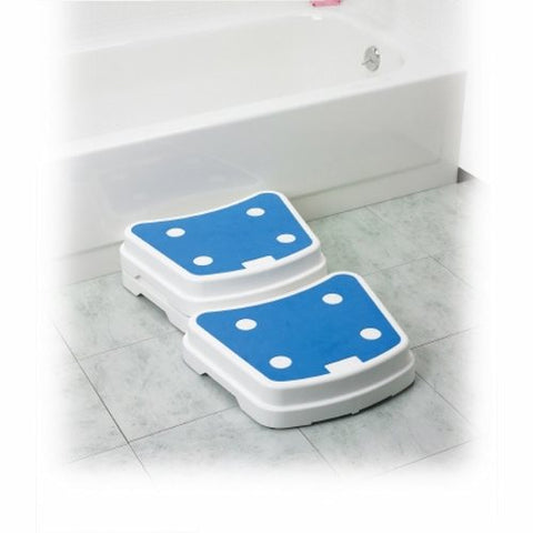 Drive Medical, Bath Step Stool drive Non-Slip Bath Step 1 Step Plastic 4 Inch, Count of 1 Drive Medical