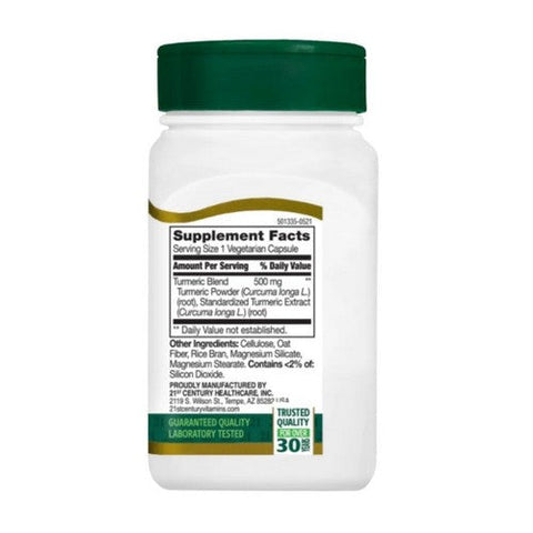 21st Century, Turmeric Complex, 500 mg, 60 Veg Caps 21st Century