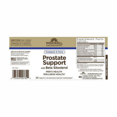 Windmill Health, Prostate Support, 60 Tabs Windmill Health