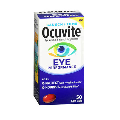 Ocuvite Eye Performance Soft Gels 50 Softgels by Bausch + Lomb