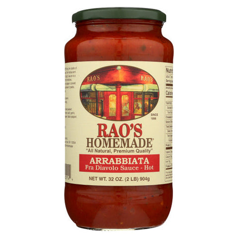 Rao's, Arrabbiata Fra Diavolo Sauce Hot, Case of 6 X 32 Oz Rao's