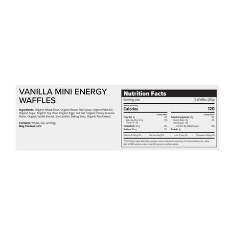 Honey Stinger, Organic Mini Energy Vanilla Waffles, 5.3 Oz(Case Of 5) Honey Stinger