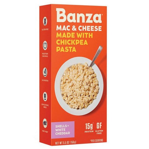 Banza, Pasta Shells Wht Chddr, 5.5 Oz(Case Of 6) Banza