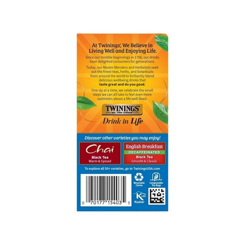 Twinings Tea, Tea Variety Pack, 20 Bags(Case Of 6) Twinings Tea