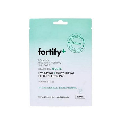 Fortify, Natural Germ Fighting Skincare Hydrating And Protecting Facial Sheet Mask, 5 Packets Fortify