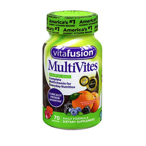 Multivites Multivitamin Gummy Natural Berry Peach And Orange 70 Gummies by Vitafusion