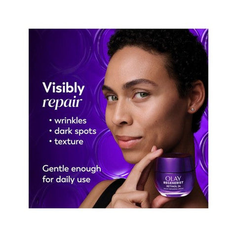 Crest, OLAY Regenerist Retinol 24 Night Moisturizer Fragrance-Free, 1.7 Oz Olay