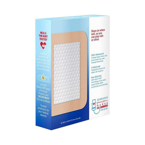 Band-Aid, Water Block Flex Large Adhesive Pad, 6 Count Band-Aid