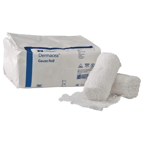 Cardinal, Dermacea NonSterile Conforming Bandage 4 Inch x 4-1/10 Yard, Count of 12 Cardinal