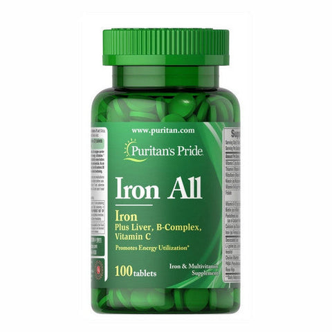Puritan's Pride, Iron All Iron, 100 Tablets Puritan's Pride
