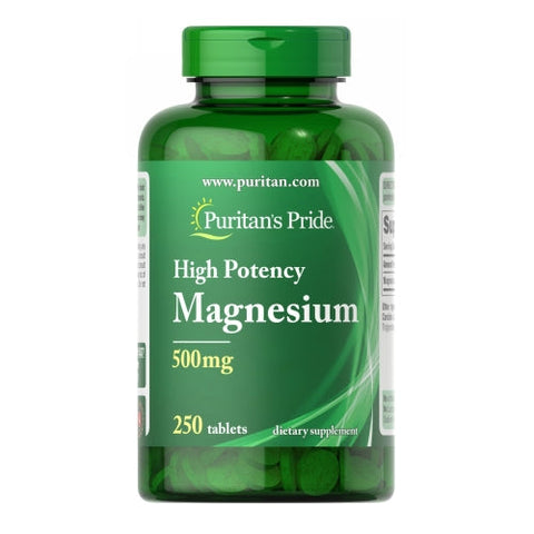 Puritan's Pride, Magnesium, 500 mg, 250 Tablets Puritan's Pride