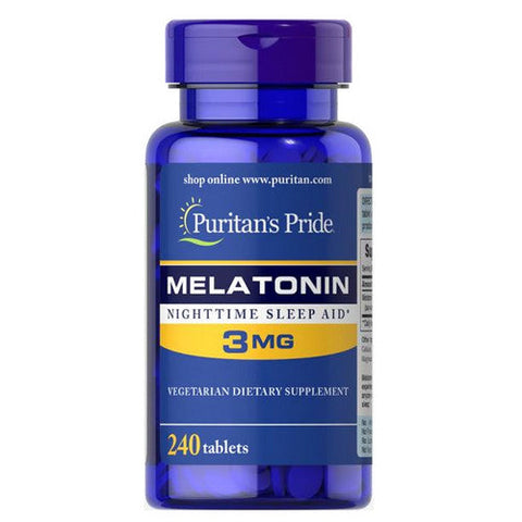 Puritan's Pride, Melatonin, 3 mg, 240 Tablets Puritan's Pride