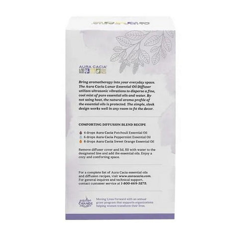 Aura Cacia, Lunar Ultrasonic Essential Oil Diffuser, 1 Count Aura Cacia