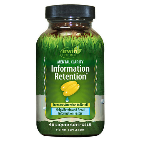 Irwin Naturals, Mental Clarity Information Retention, 60 Softgels Irwin Naturals