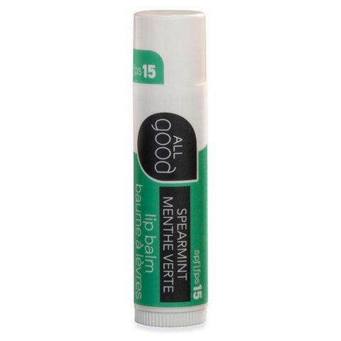 SPF 15 Spearmint Lip Balm 0.15 Oz by All Good