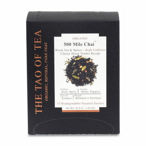 The Tao Of Tea, Mile Chai Box Pyramid Sachets, 1.85 Oz
