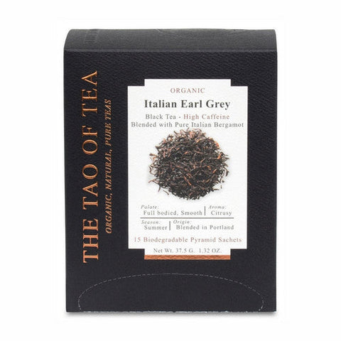 The Tao Of Tea, Organic Italian Earl Grey Black Tea, 15 Sachets