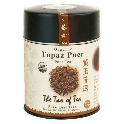 The Tao Of Tea, Organic Puer Tea Topaz Puer, 3.5 Oz