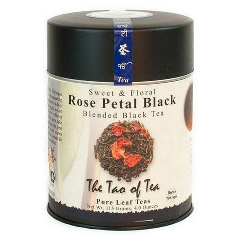 The Tao Of Tea, Sweet And Floral Blended Black Tea Rose Petal Black, 4 Oz
