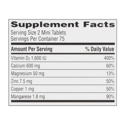 Caltrate, Bone Health Advanced Calcium Supplement Minis, 150 Tablets Caltrate