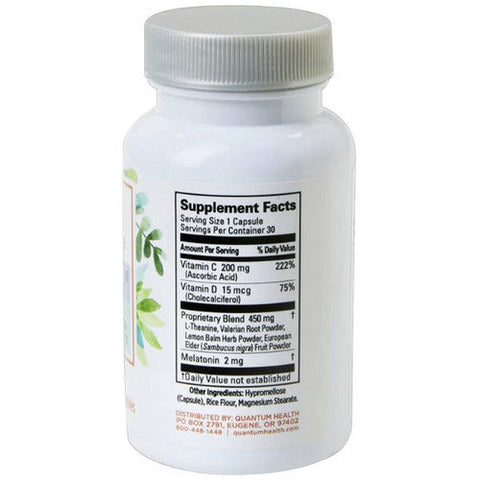 Quantum Health, Sleep + Immune, 2 Mg, 30 Caps Quantum Health