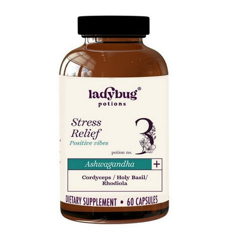 Positive Vibes Ashwagandha Plus 60 Capsules by Ladybug Potions