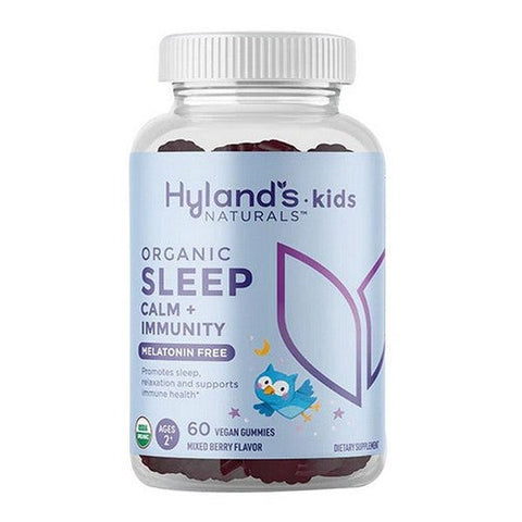 Hylands, Naturals Kids Organic Sleep Calm + Immunity Melatonin Free Gummies Mixed Berry, 60 Count Hylands